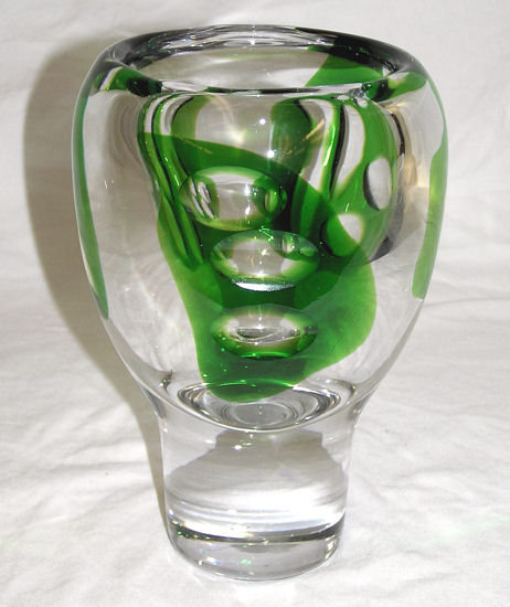 Vicke Lindstrand Kosta Glass Vase
