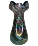 Rindskopf Iridescent Bohemian Glass Vase