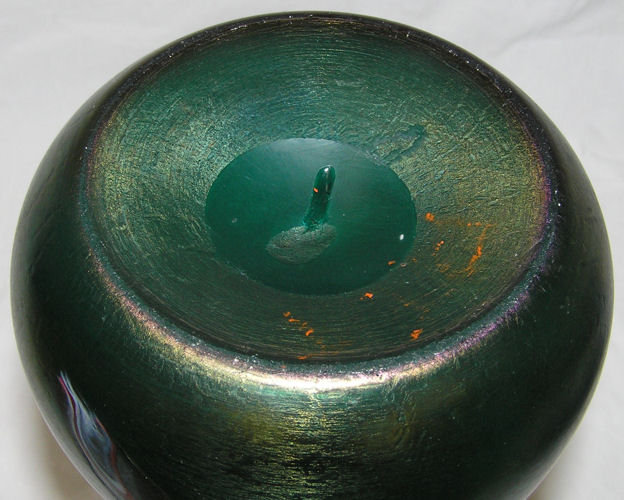 Rindskopf Iridescent Bohemian Glass Vase