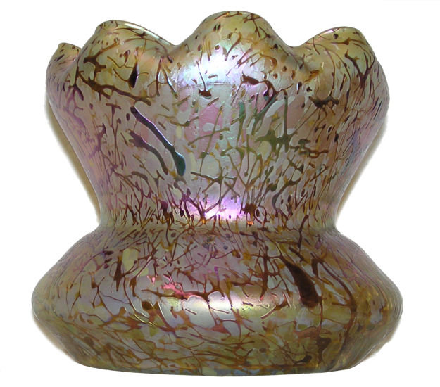 Large Kralik Iridescent Glass Vase