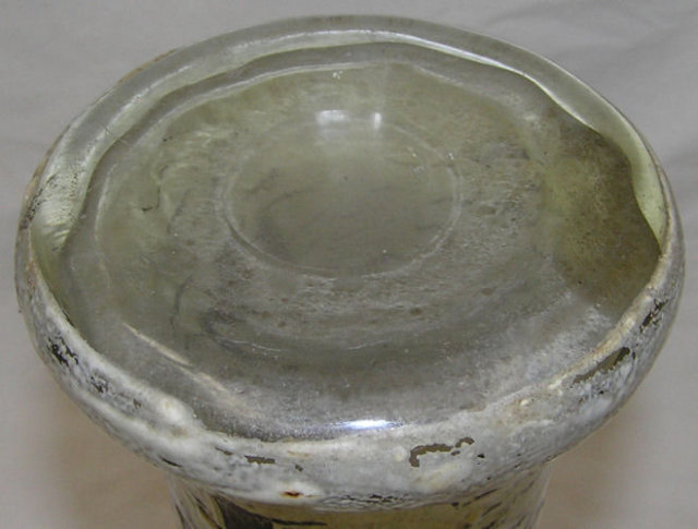 Legras Enamelled Glass w Winter Scene