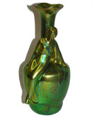 Zsolnay Pecs Art Nouveau Figural Vase