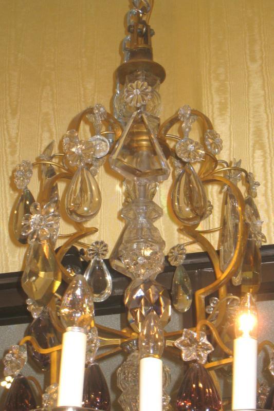 Monumental French Louis XV Bronze and Crystal Chandelier