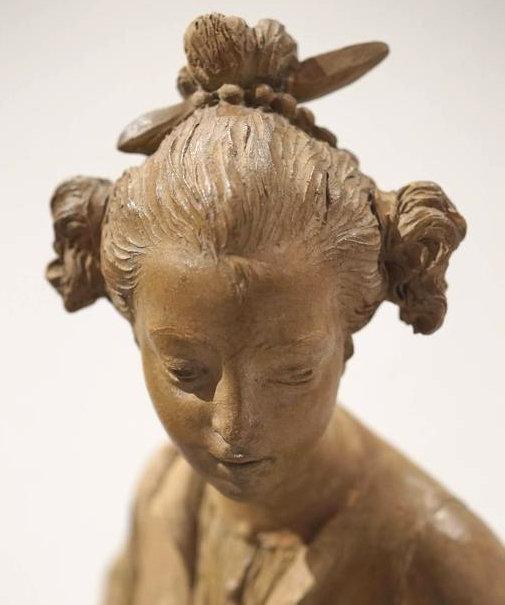 Marchal 19th Century French Figural Chinoiserie Group Terracotta Sculpture
