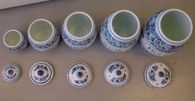Collection (99) Oud Delft Spice Kitchen Jars