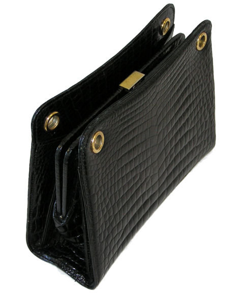 Vintage Gucci Crocodile Leather Purse Handbag
