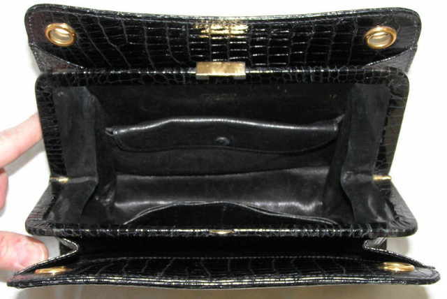 Vintage Gucci Crocodile Leather Purse Handbag