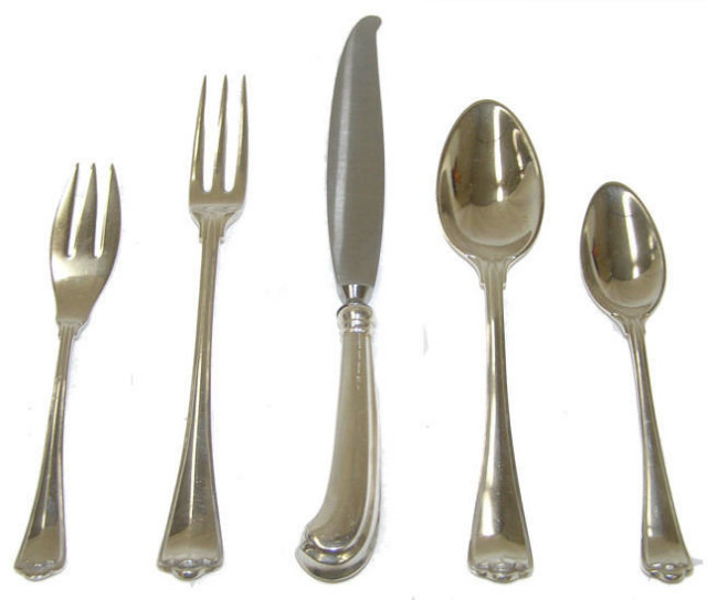 45pc Buccellati San Marco Sterling Flatware Set