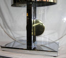Large Curtis Jere Lucite & Brass Table Lamp