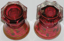 Pair Red Bohemian Spa Glasses