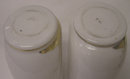 Pair White Opaline Glass Gilded Vases