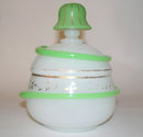 Opaline Glass Jar with Gilded Snake Motif