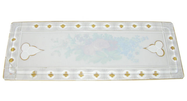 Antique Cased Glass Candy Dish or Box