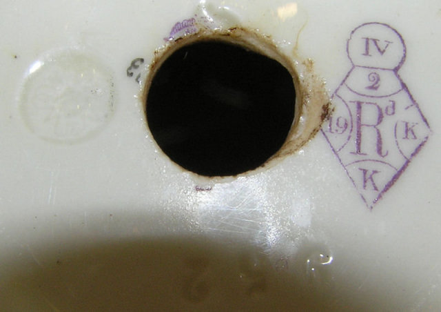 1883 Royal Worcester Reticulated Ewer
