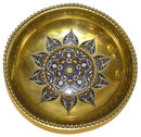 Champleve Enamelled Brass Bowl