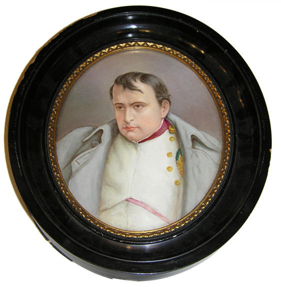 Porcelain Plaque Portrait of Napoleon