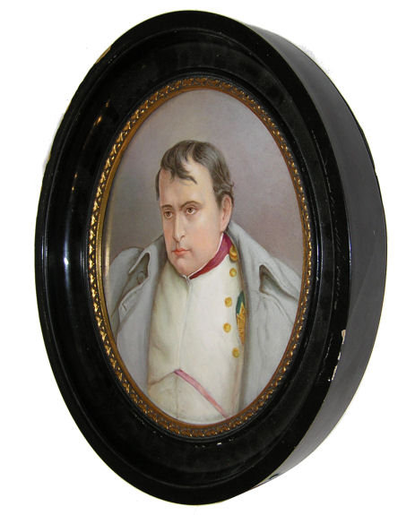 Porcelain Plaque Portrait of Napoleon