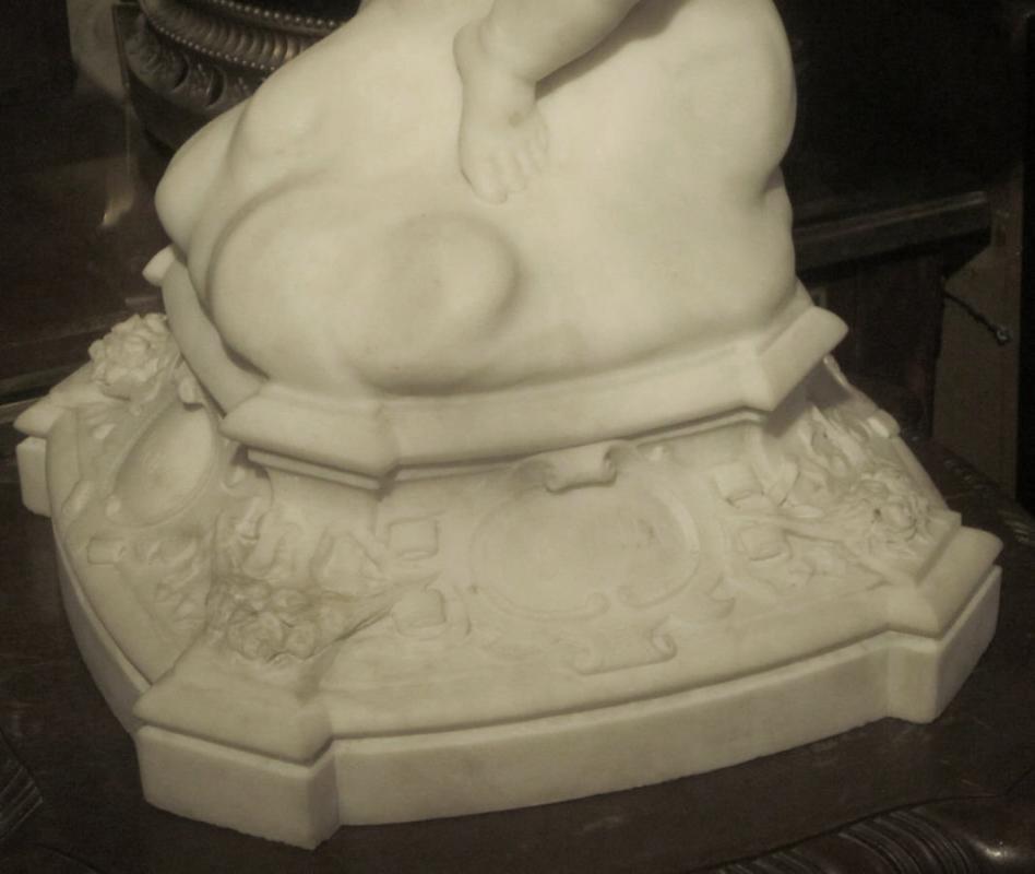 Aristide Petrilli Marble Statue Allegory for Love