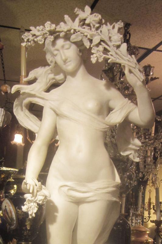 Aristide Petrilli Marble Statue Allegory for Love