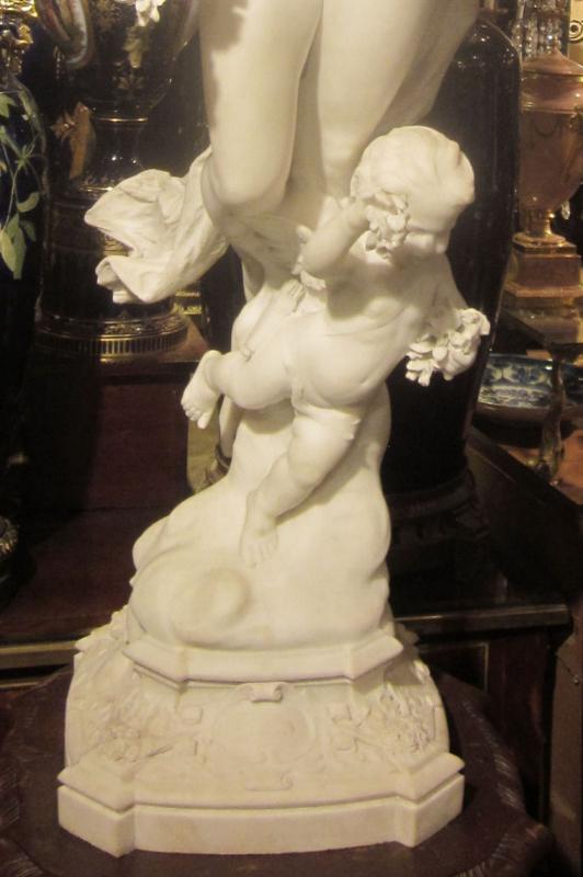 Aristide Petrilli Marble Statue Allegory for Love
