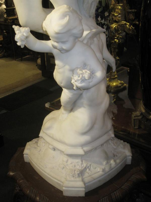 Aristide Petrilli Marble Statue Allegory for Love