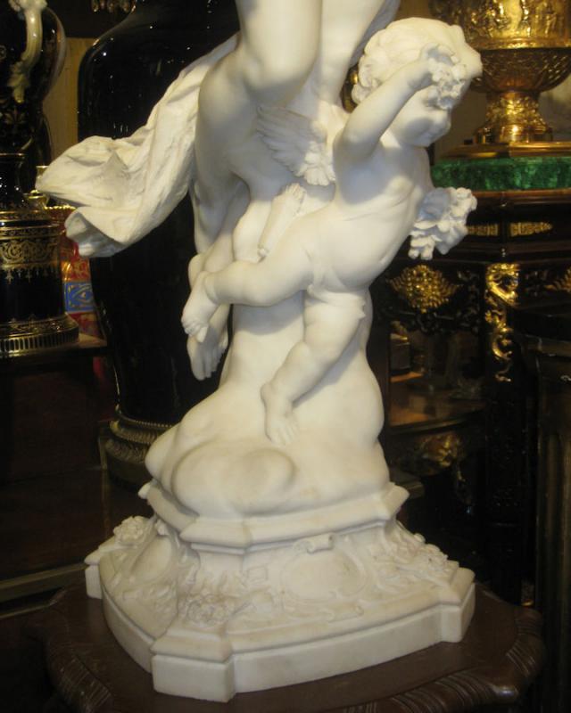 Aristide Petrilli Marble Statue Allegory for Love