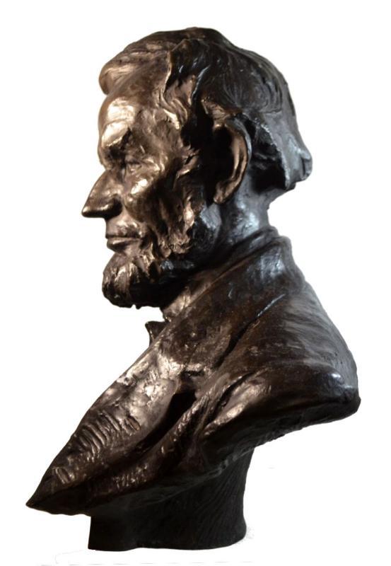 Abraham Lincoln Bronze Bust by Hans Muller (1873-1937)