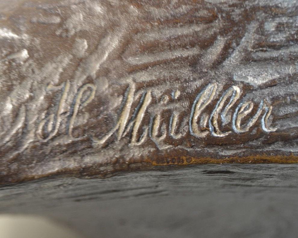 Abraham Lincoln Bronze Bust by Hans Muller (1873-1937)