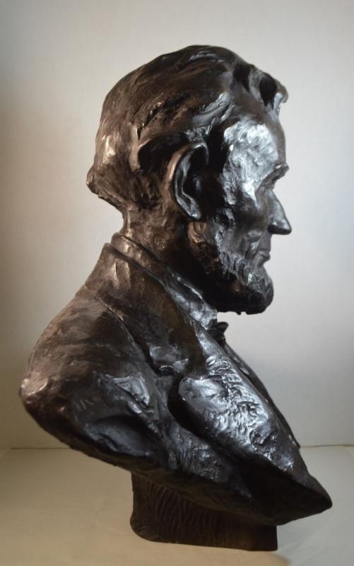 Abraham Lincoln Bronze Bust by Hans Muller (1873-1937)