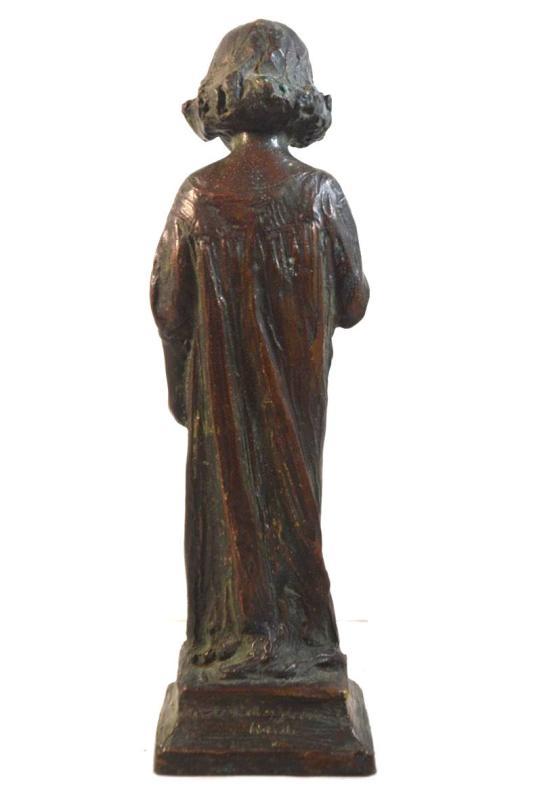 Bessie Potter Vonnoh (1872-1955) Bronze Figurine Sculpture of Girl