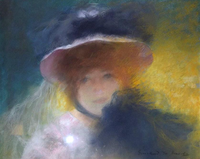 Lucien Victor Guirand de Scevola Attributed Figurative Pastel