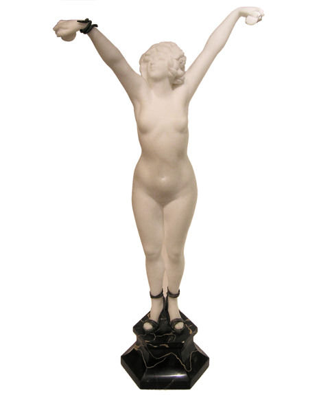 COLINET Art Deco Marble Figurine Sculpture