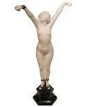 COLINET Art Deco Marble Figurine Sculpture
