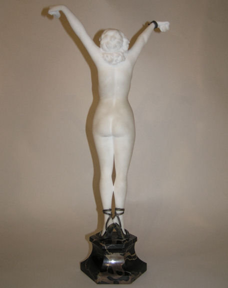 COLINET Art Deco Marble Figurine Sculpture