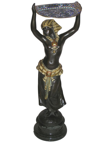 Bronze Egyptian Female Figurine Sculpture