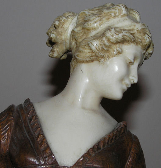 Paul PHILIPPE Wood Chryselephantine Figurine