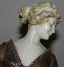 Paul PHILIPPE Wood Chryselephantine Figurine