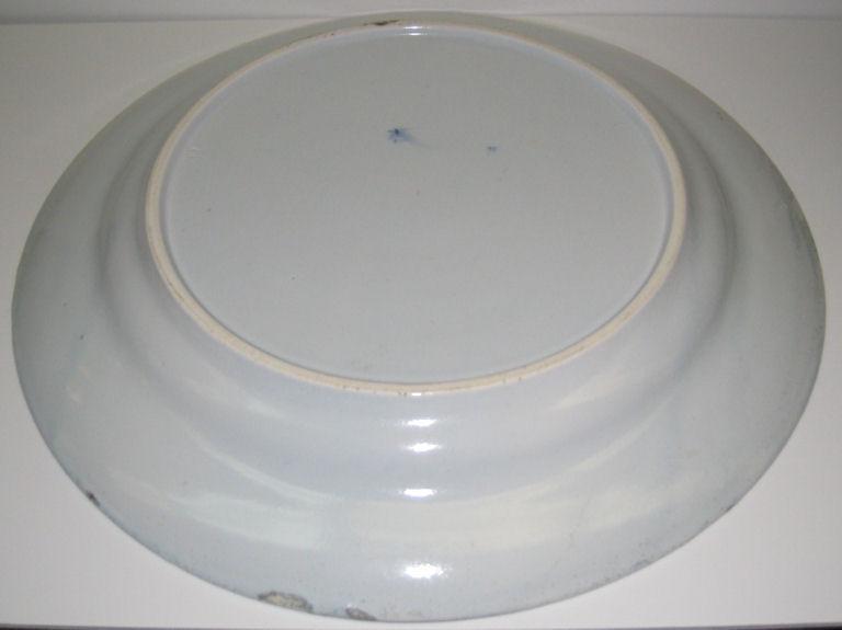 Antique Boch Freres Delft Style Blue & White Charger