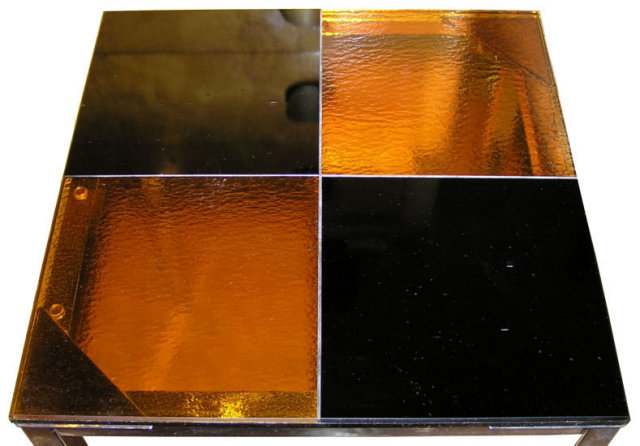 Gabriella Huseman Amber Glass Side Table