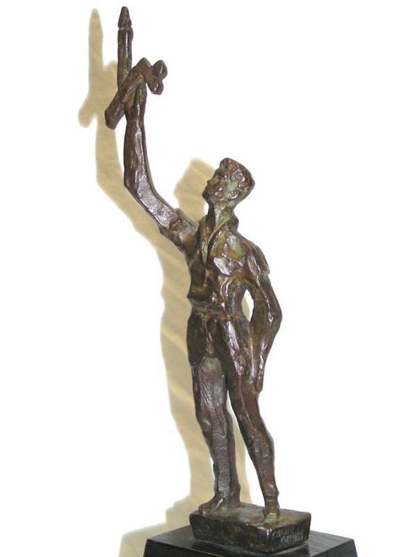Chaim Gross Bronze Figurine Sculpture