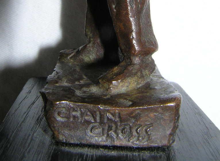 Chaim Gross Bronze Figurine Sculpture
