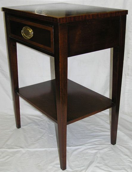 Pair Federal Regency Style Side End Tables