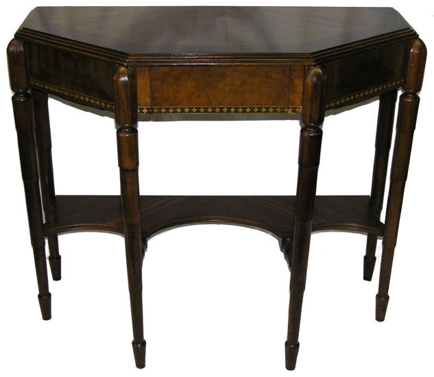 Art Deco Transitional Mahogany Console Table