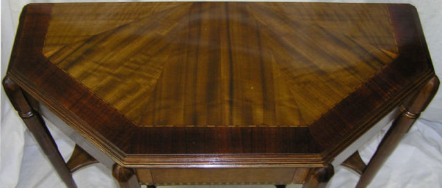 Art Deco Transitional Mahogany Console Table