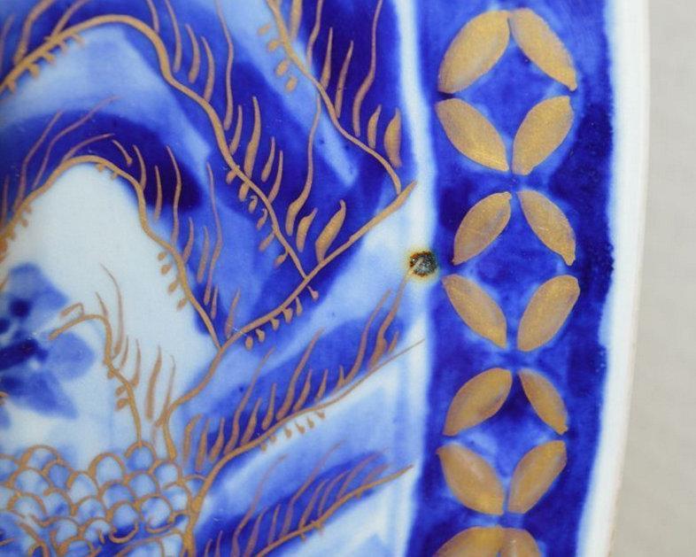 Antique Edo Period Imari Arita Japanese Porcelain Charger