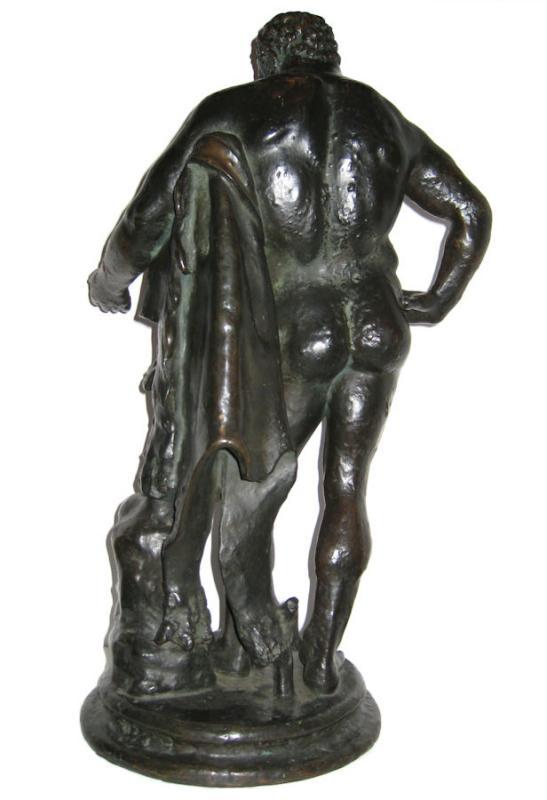 Antique Early Grand Tour Bronze Sculpture of Hercules