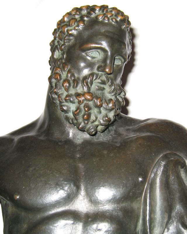 Antique Early Grand Tour Bronze Sculpture of Hercules