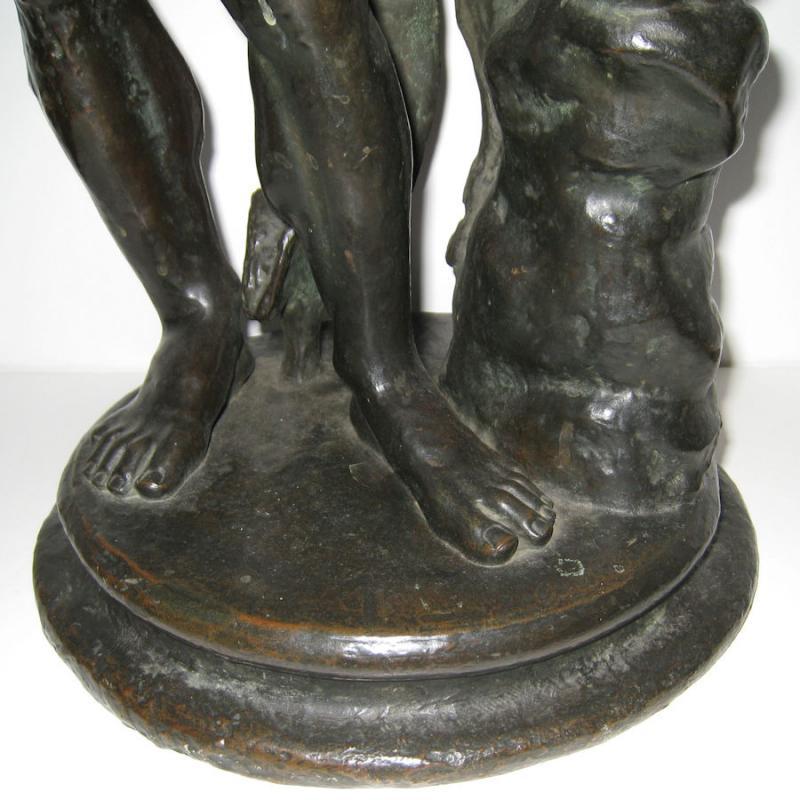 Antique Early Grand Tour Bronze Sculpture of Hercules
