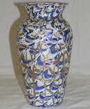 Durand Iridescent Crackle Glass Vase