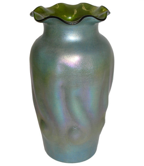 Kralik Iridescent Bohemian Glass Vase